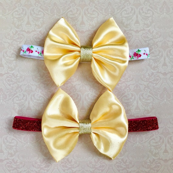Diadema de la princesa Belle; La bella y la bestia de proa; Venda de
