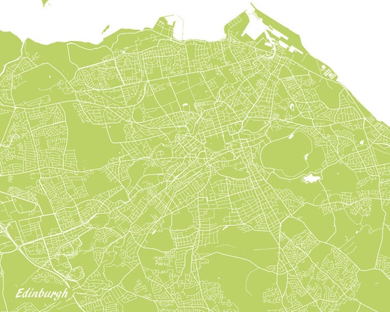 City map Edinburgh Metro Scotland