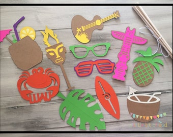 Luau Party Decorations, Luau Photo Booth Props, Hawaiian Party Decorations, Hawaiian Luau, Hawaiian Photo Props, Luau Decorations,