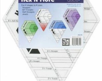 HEX N MORE Ruler by Jaybird Quilts JBQ 201