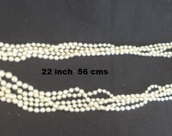 5 strand faux pearl vintage necklace