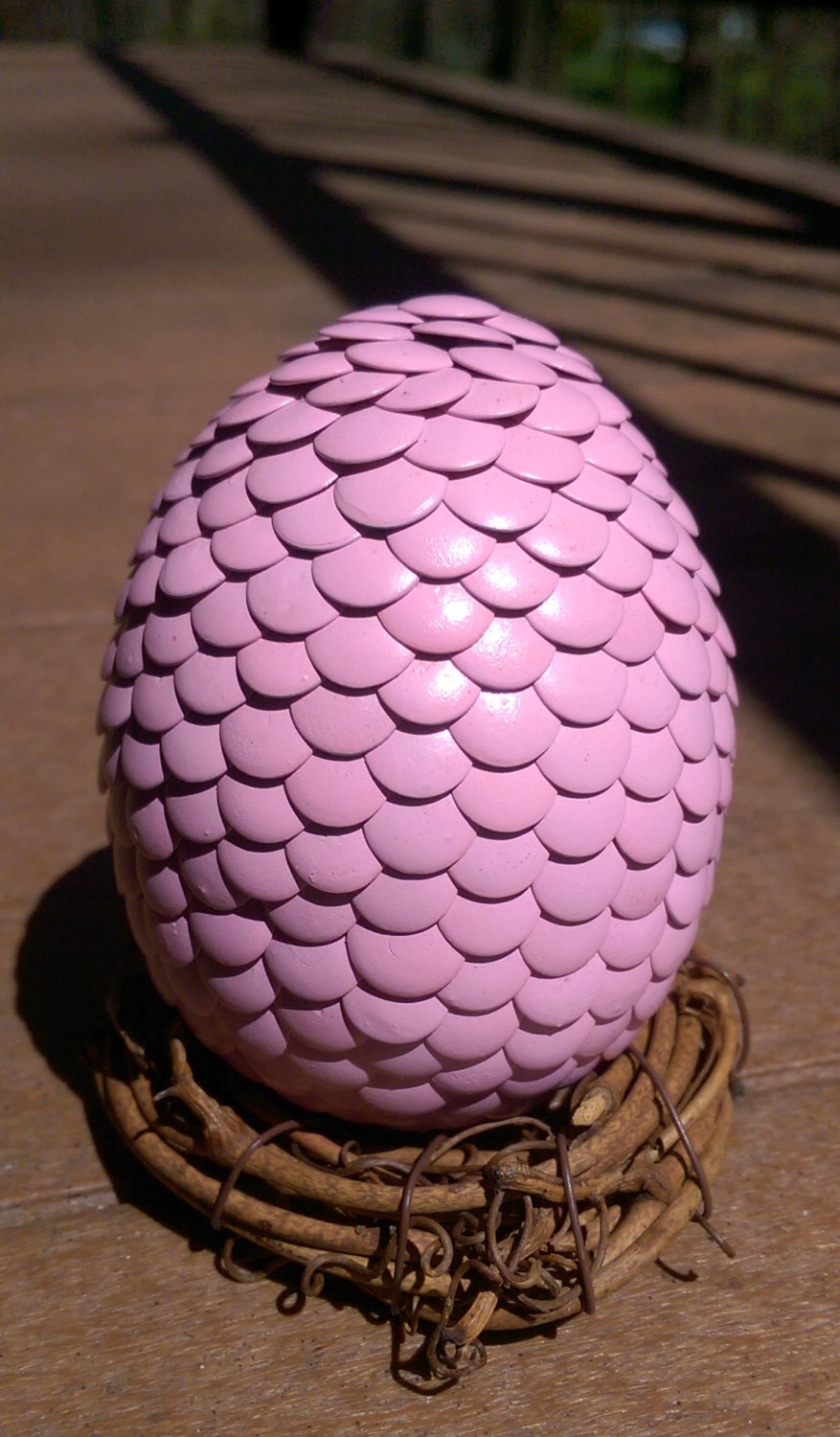 Rose Pink Dragon Egg by emtabdesigns on Etsy