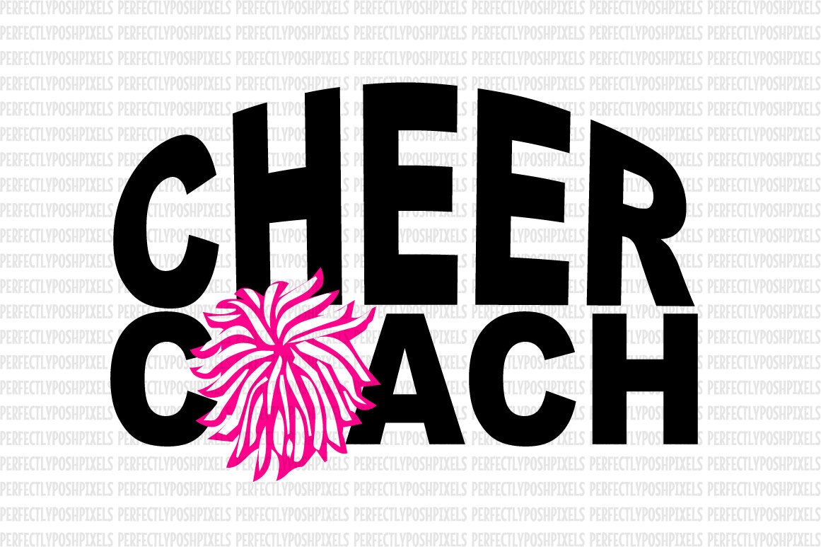 Cheer Coach SVG files for Silhouette Cheerleader Sports