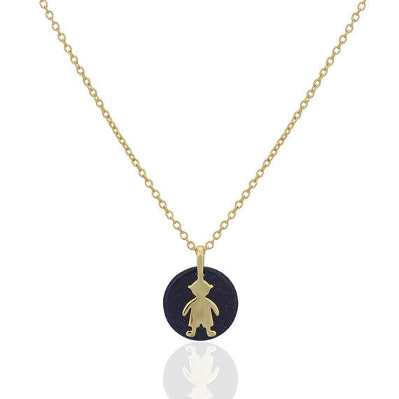 Little Boy Pendant Necklace Tiny Boy Charm Pendant Mother