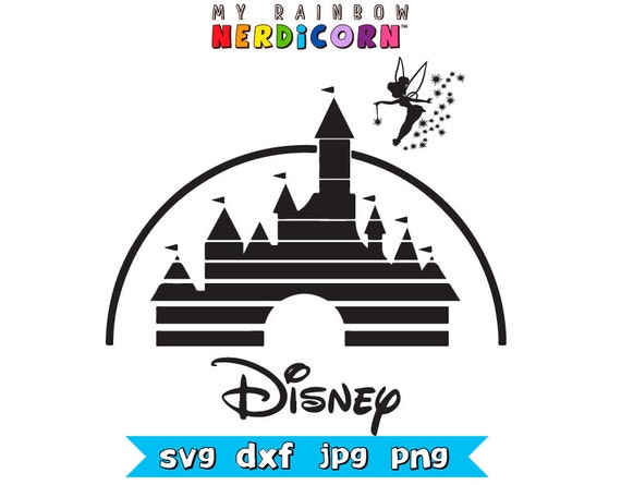 Download Disney castle Tinkerbell SVG logo clipart by ...