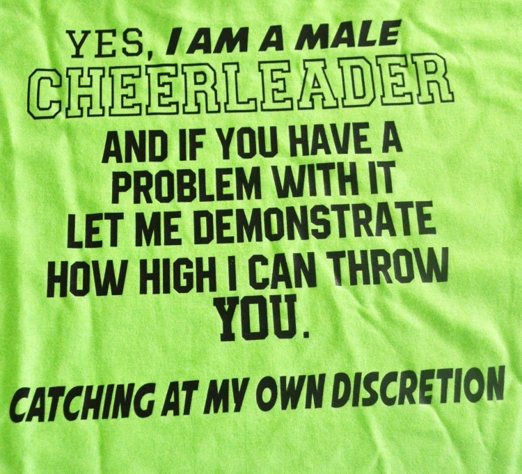 Male Cheerleader Shirt by Bows2ToesGear on Etsy