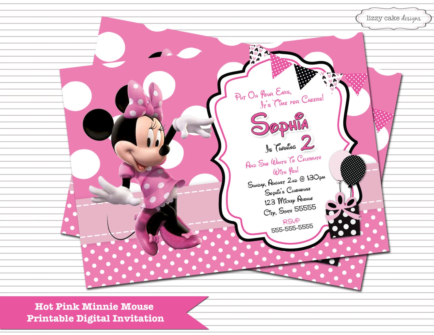 Minnie Mouse Birthday Pictures For Invitations 6