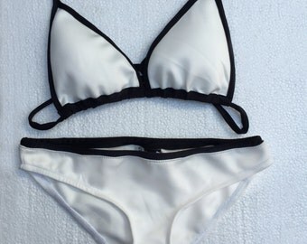 Items similar to Lace Handmade Knitting two-piece bikini on Etsy