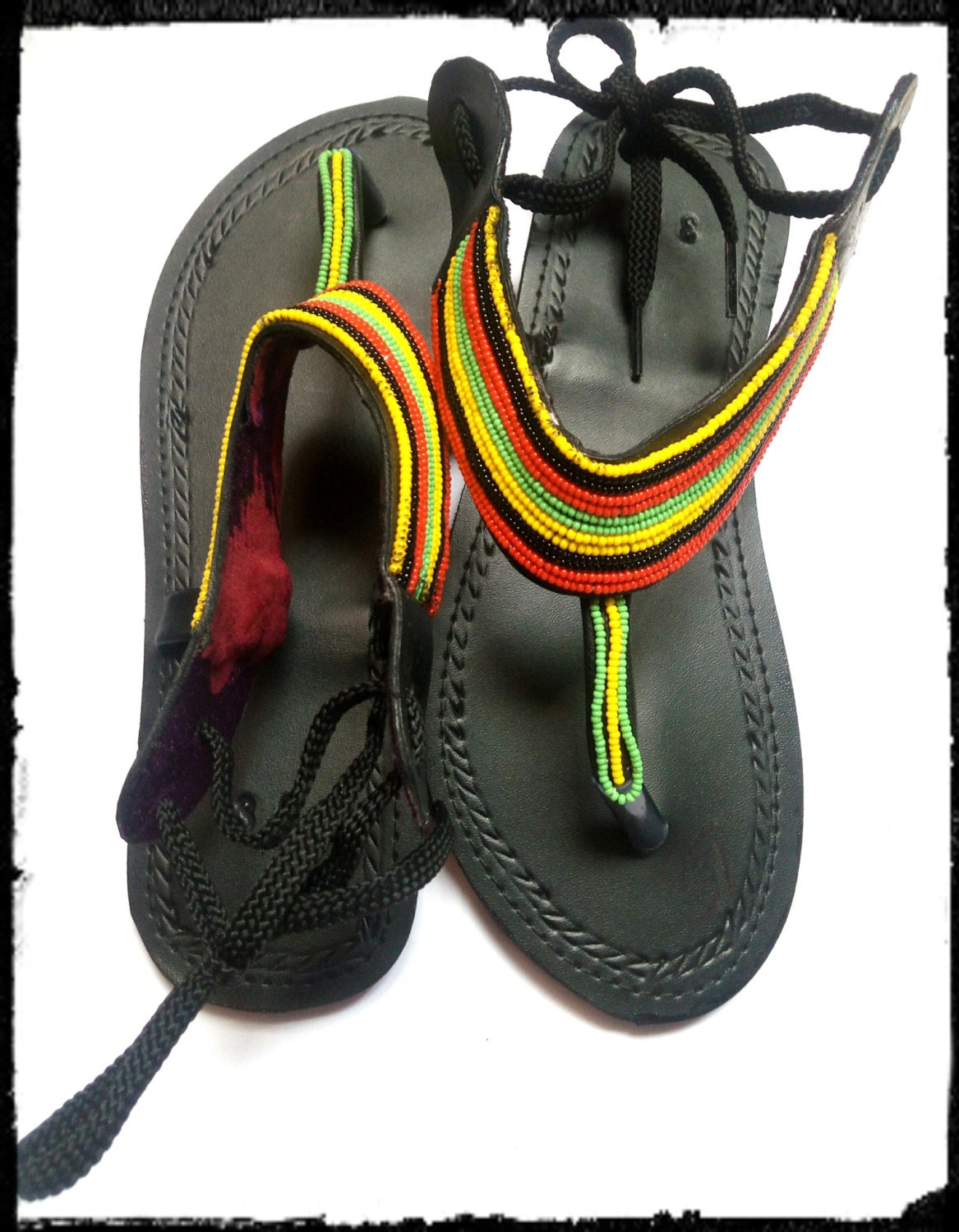 Handmade Leather Sandals by HomeofAfricanArt on Etsy