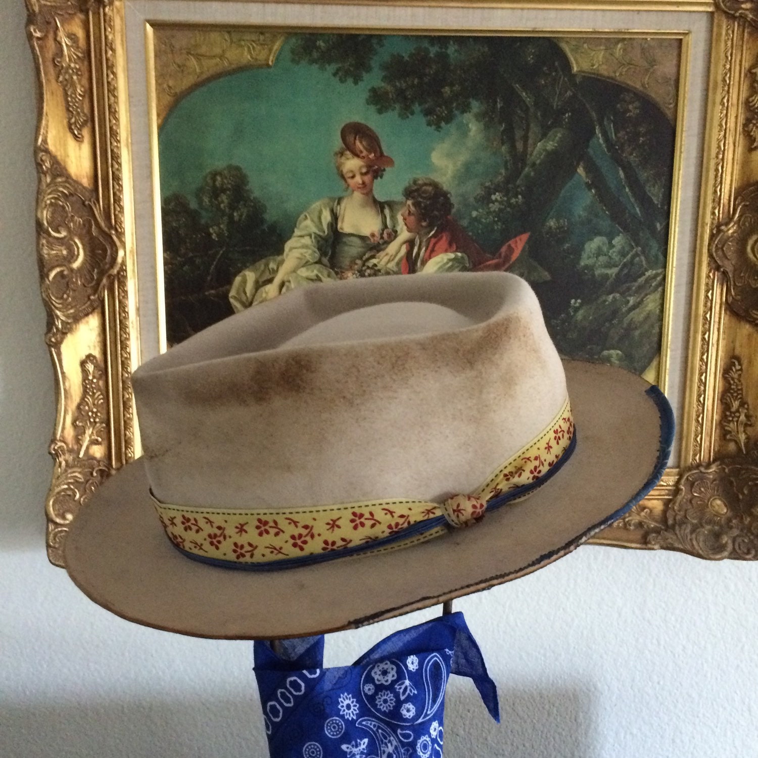 Custom Mens Hat Wide brim fedora mens custom hat handmade