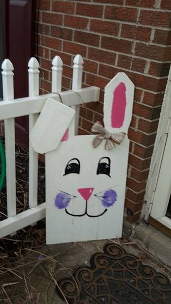 Easter Decoration Easter Bunny Pallet Sign Easter Pallet
