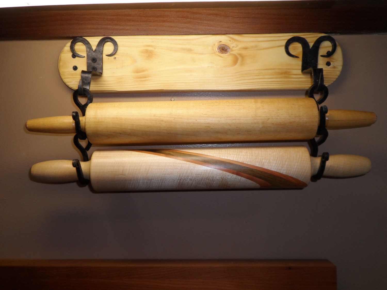 Rolling Pin Holder by TinkersFire on Etsy