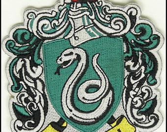 SLYTHERIN HARRY POTTER Hogwarts Slytherin Patch High Quality Iron/Sew On Us Seller Free Shipping