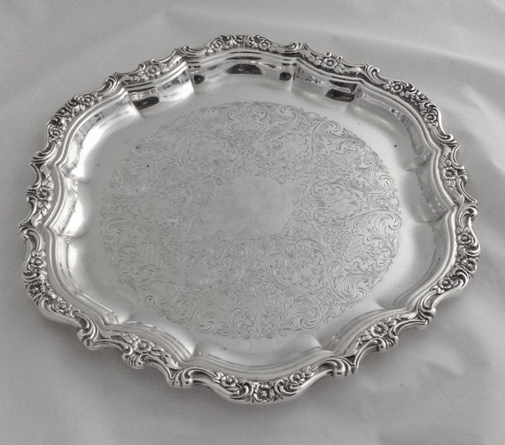 Silver Serving Tray Countess International by MountainWalks