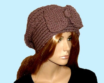 SLOUCH BEANIE .LADIES Knitted Hat.
