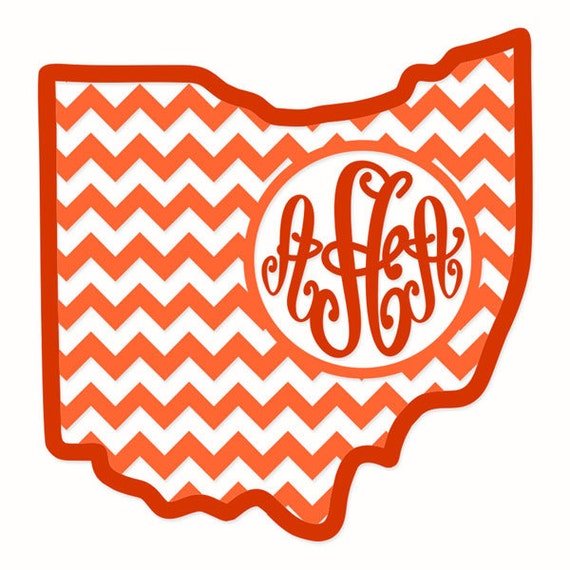 Download Ohio State Designs Pack Cuttable Monogram SVG DXF EPS use