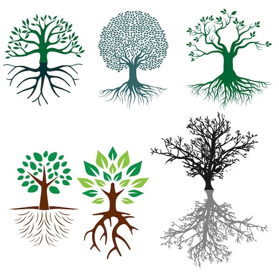 Download Tree Roots Cuttable Design SVG DXF EPS use with Silhouette