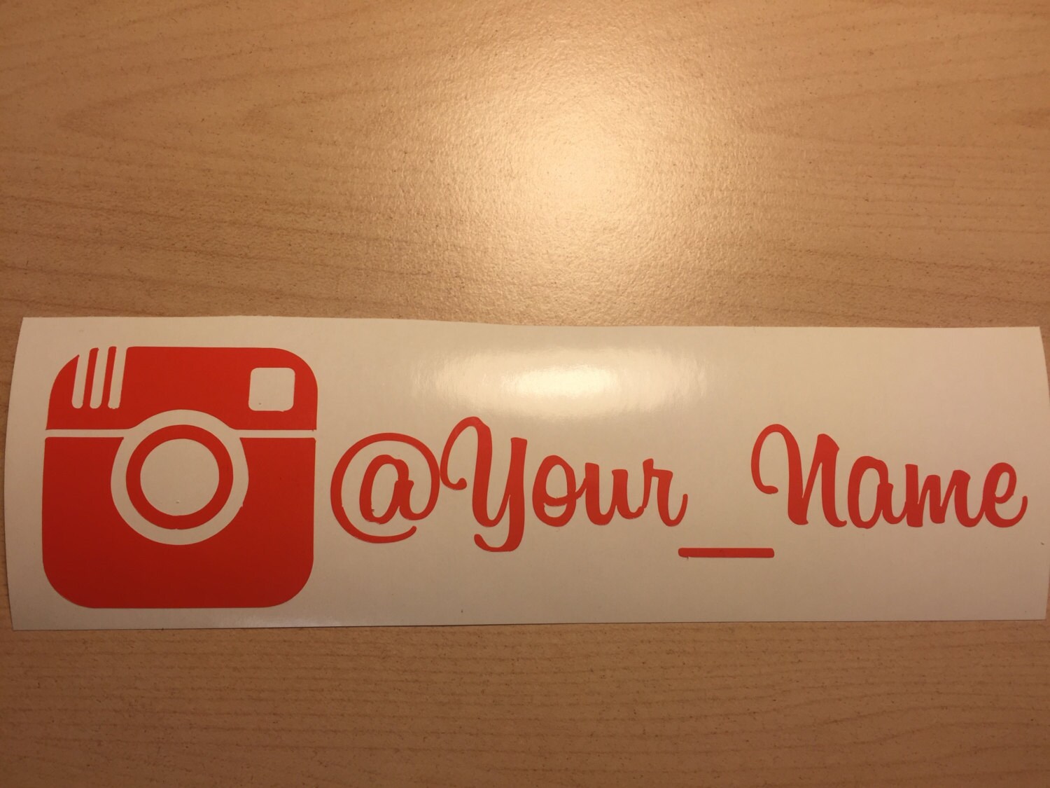 Lot of 2X Custom Instagram Vinyl Car decal FREE SHIPPING