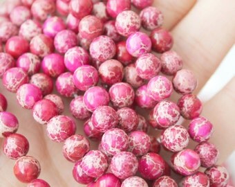 Pink jasper gemstone | Etsy