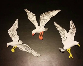 3 Set Seagull Wall Plaques