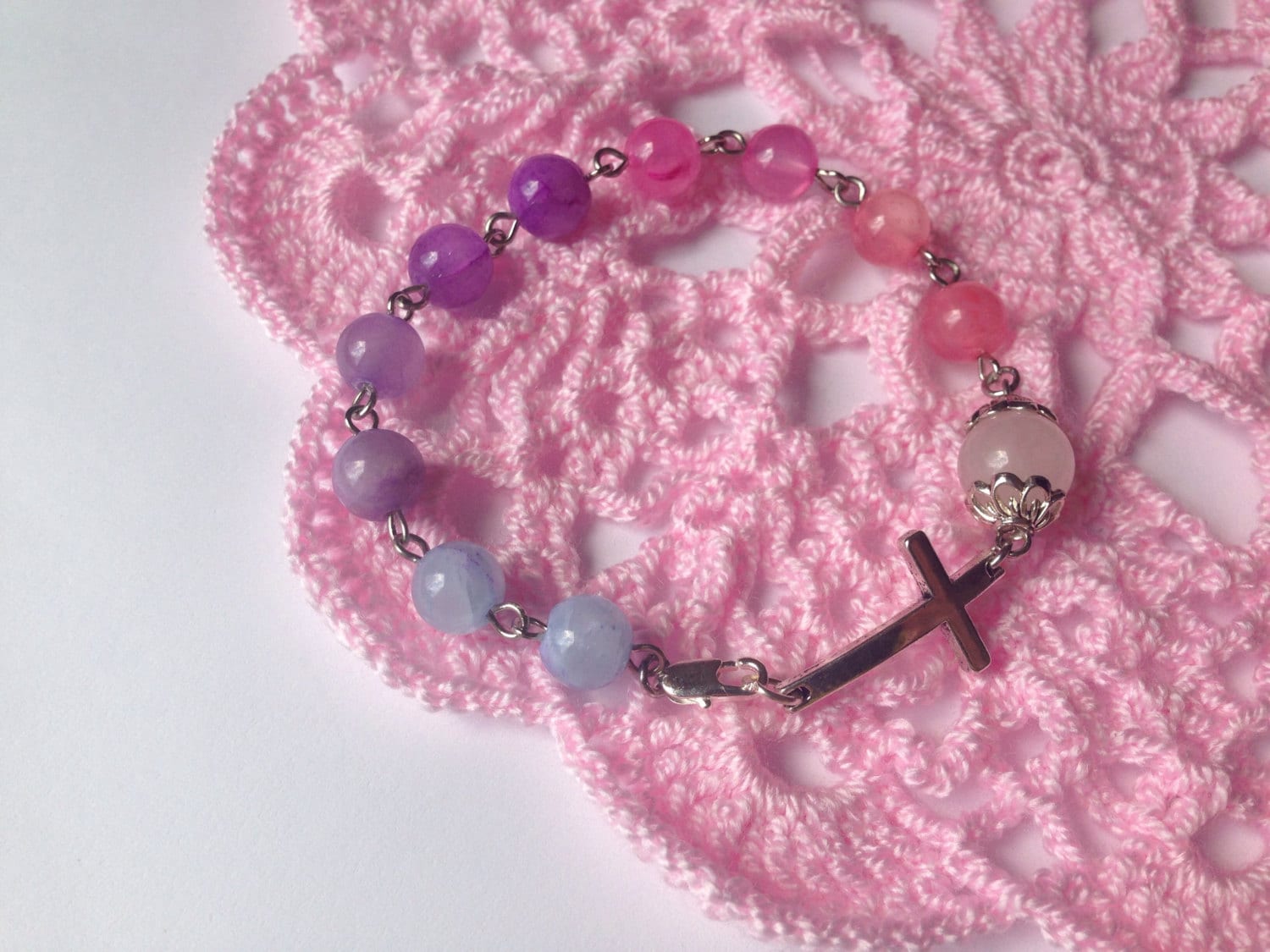 Catholic Rosary Bracelet Handmade Rosary Prayer Beads Bracelet