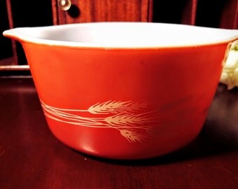 Pyrex wheat pattern | Etsy