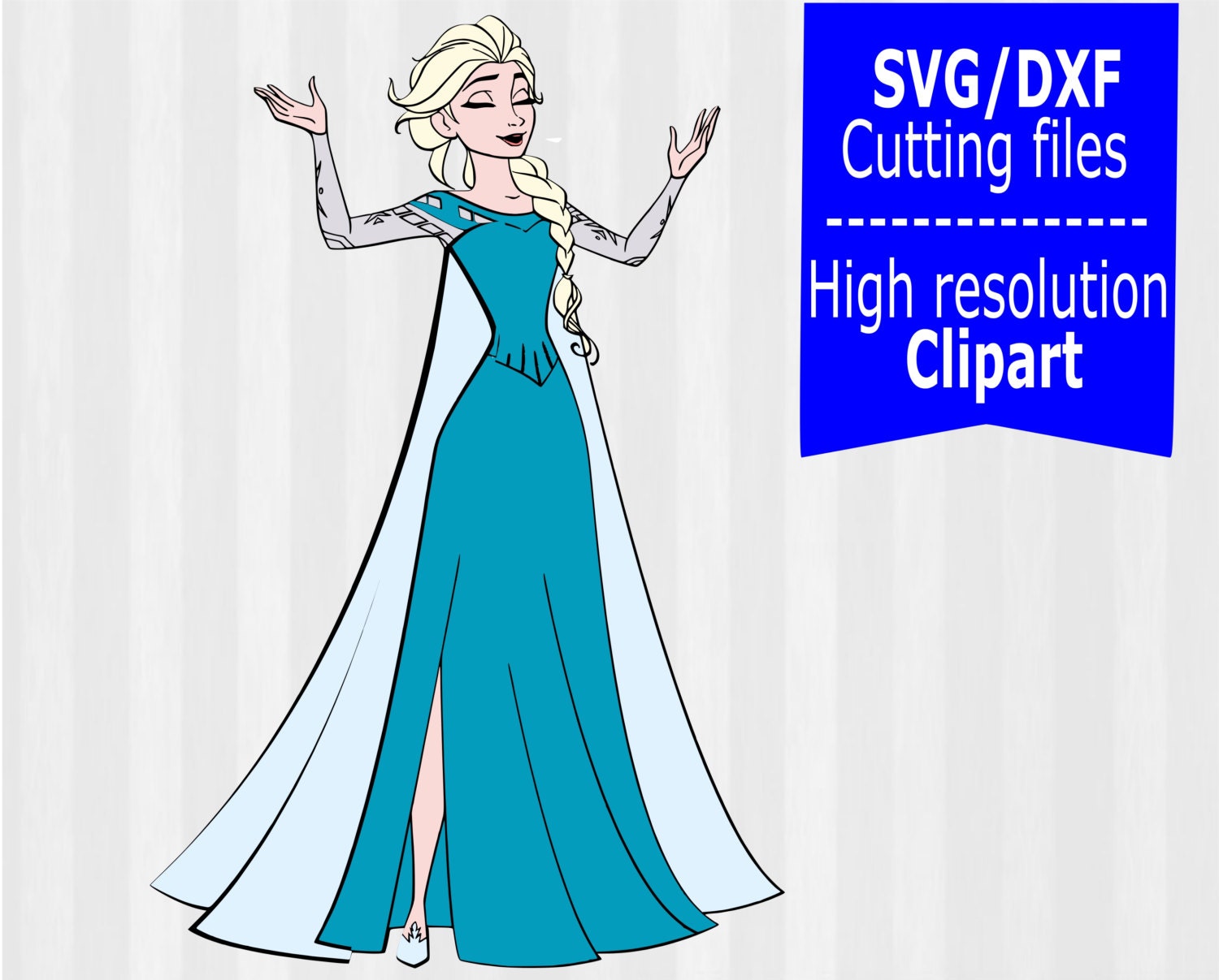 Frozen Elsa SVG Elsa clipart elsa svg cutting by 5MonkeysClipart