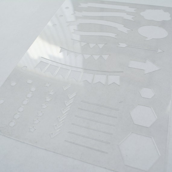 A5 Planner Stencil V.2 kikki k filofax color crush carpe