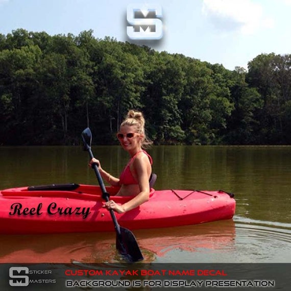 Kayak Decal Sticker Kayak Name Stickers Custom by StickerMasters