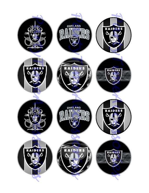 NFL Oakland Raiders Printable DIGITAL file by PartyTimeAccessories