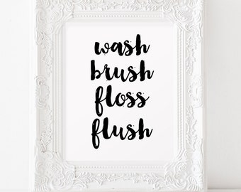 Flush sign | Etsy