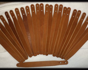 Leather Bracelet Blanks 7/8 x 9 inches. 25 Pack 8-10 Oz in beautiful natural brown. Top Quality!!