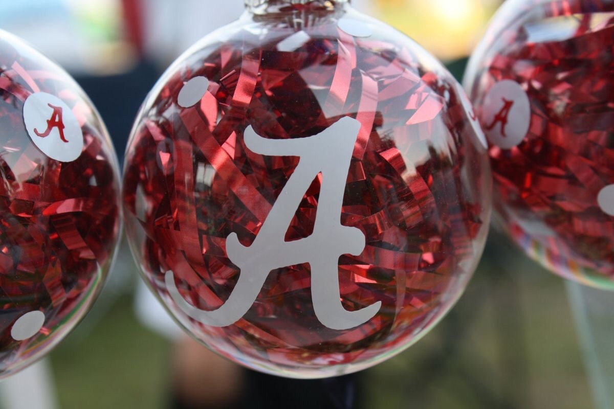 Alabama Christmas ornament (6pack) by EverythingStickers on Etsy