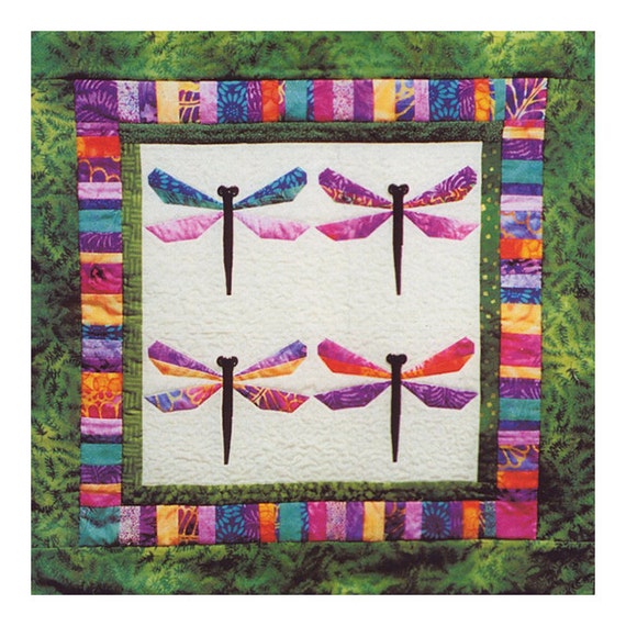 Bali Dragonfly Quilt Pattern Foundation Piecing By Mangolane