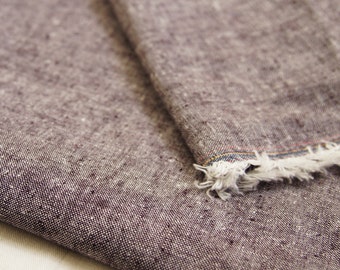 Charcoal Chambray Organic Linen Organic Cotton Fabric, Organic Cotton Fabric, Organic Linen Fabric, Chambray, Apparel Fabric, Eco-Friendly