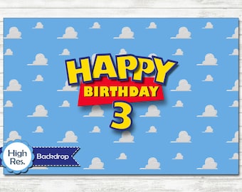 Toy Story Backdrop, Toy Story Party, Toy Story Printable Backdrop