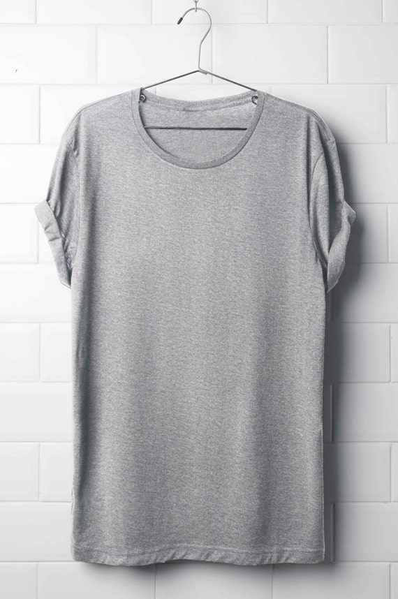 Long Line Unisex T-Shirt Slouchy T-Shirt Men's Long Line