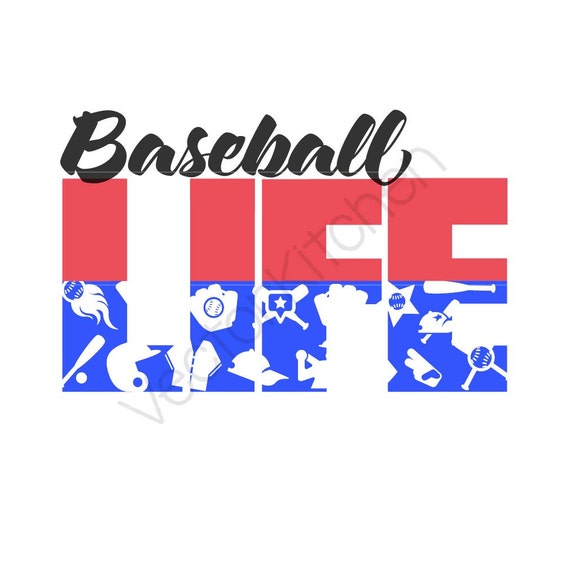 Download Baseball Life Template SVG EPS Silhouette Cricut Printable ...