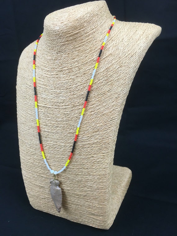 Native American Beaded Necklace Seed Bead Medicine Wheel