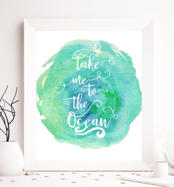 Items similar to Summer printable, summer quote, ocean printable, quote ...