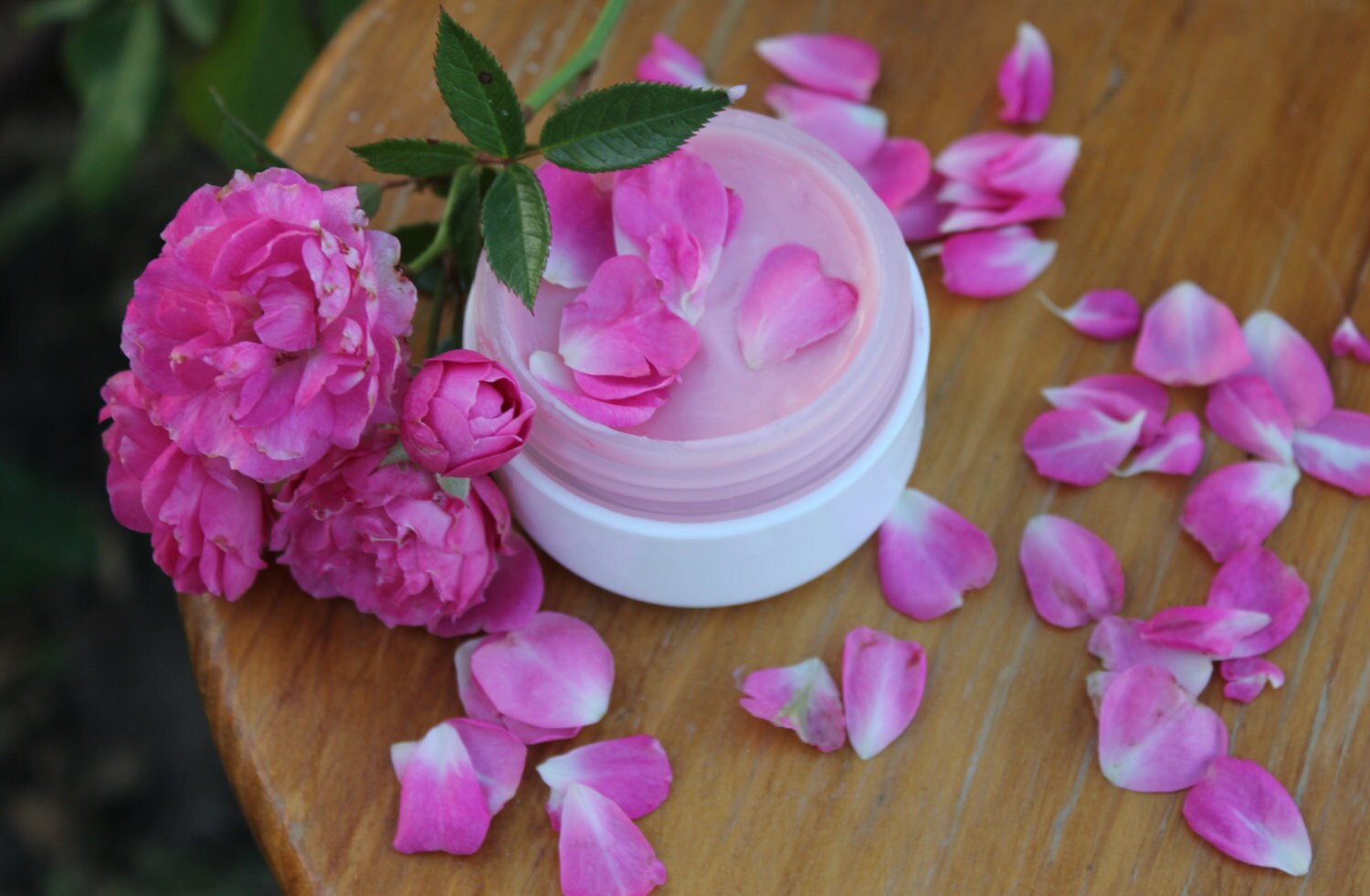 Organic rose rice milk face cream Rose face cream Floral face
