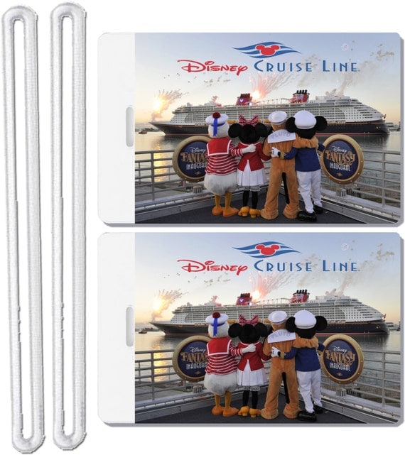 2x Disney Cruise Line Luggage Tags Baggage Suitcase Travel