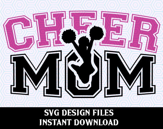 Cheer Mom SVG Vinyl Cutter Decal for Mugs T Shirts Cars