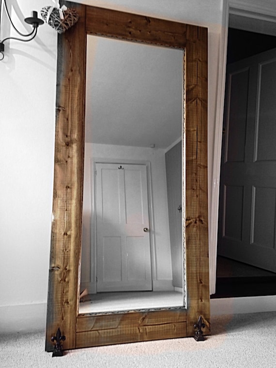 Extra Large Full Length Mirror 5' 10in Rustic Barn by mirror8ox
