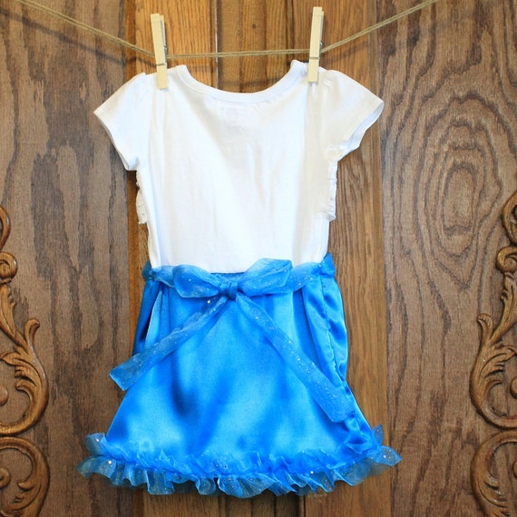 Baby Dress Blue Dress White Lace Dress Girl Dress