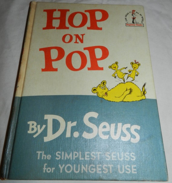 Hop on Pop Book Vintage copyright 1963 by Dr. Seuss