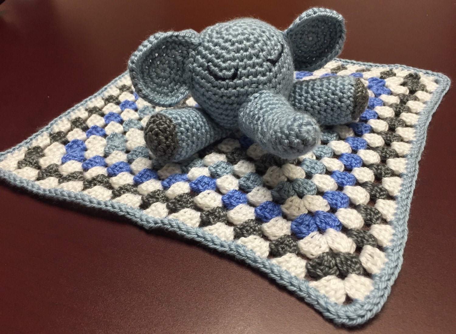 Baby Elephant Lovey Snuggle Blanket Elephant Blanket Baby