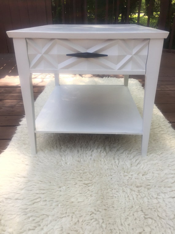 Cottage Style End table by CutiePetutie2015 on Etsy