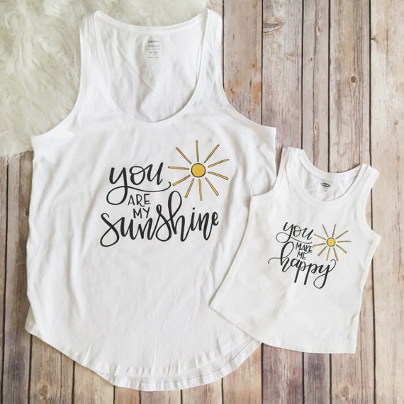 Download You are my sunshine Mommy and Me Set Matching by KyCaliDesign