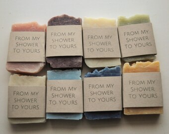 70 Mini Soap Baby shower favors- Blue baby boy shower - Pink baby girl shower - Bridal Shower favor soap - Party soap Favors - DIY favors